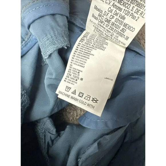 Roxy Shorts Womens Cheeky Chino Hot Pants Mid Rise Cuffed Blue - Picture 11 of 16